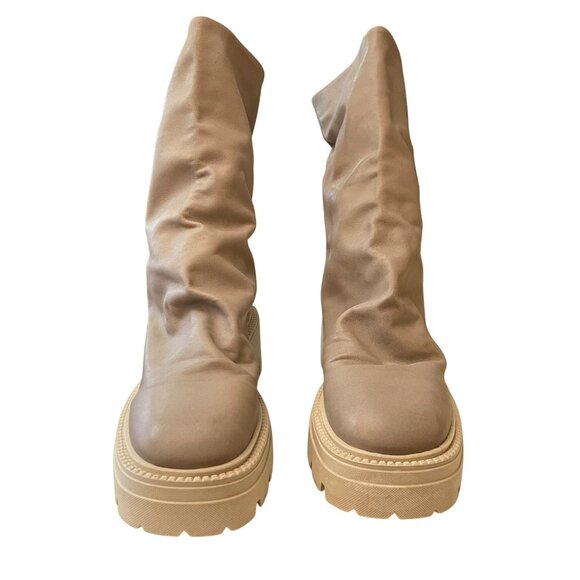 Free People Emma Ruched Boot Phantom Size 38.5 US 8.5 NEW - Picture 5 of 10